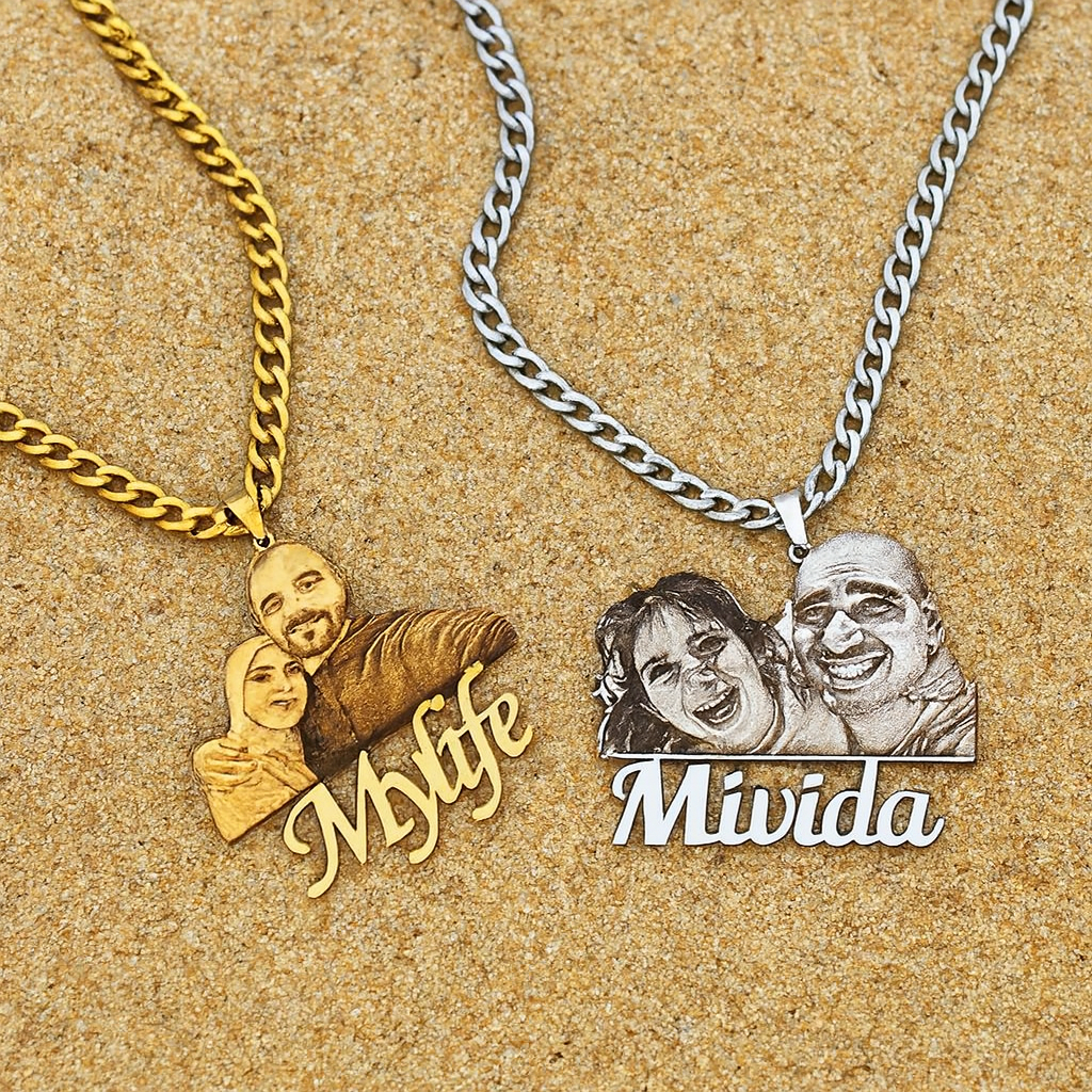 💎 Collar con Chapa Personalizada con Foto | Recuerdo Especial para Regalar
