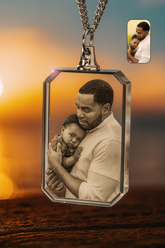 💎 Colgante de Cristal Personalizado con Foto | Regalo Único y Emotivo