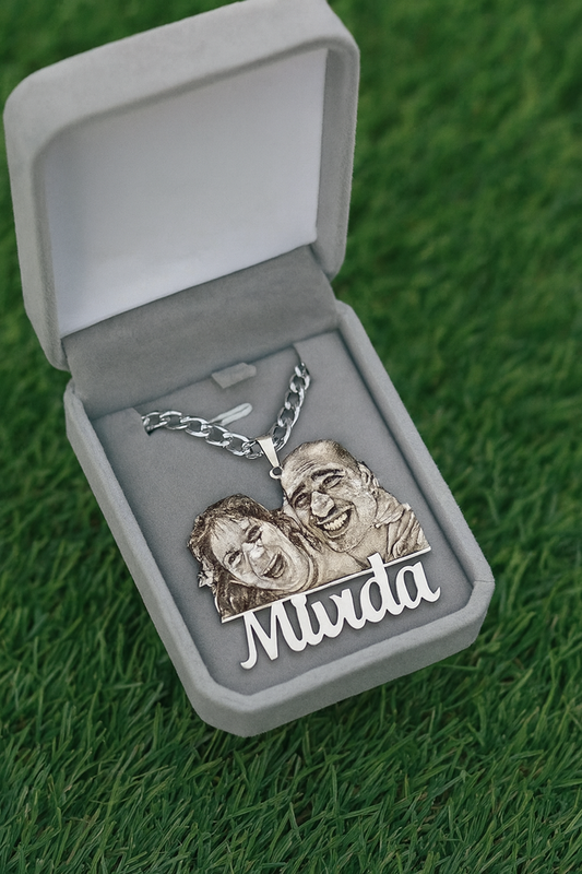 💎 Collar con Chapa Personalizada con Foto | Recuerdo Especial para Regalar