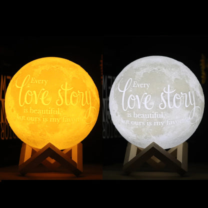 🌙 Lámpara Luna Personalizada | Regalo Personalizado Único