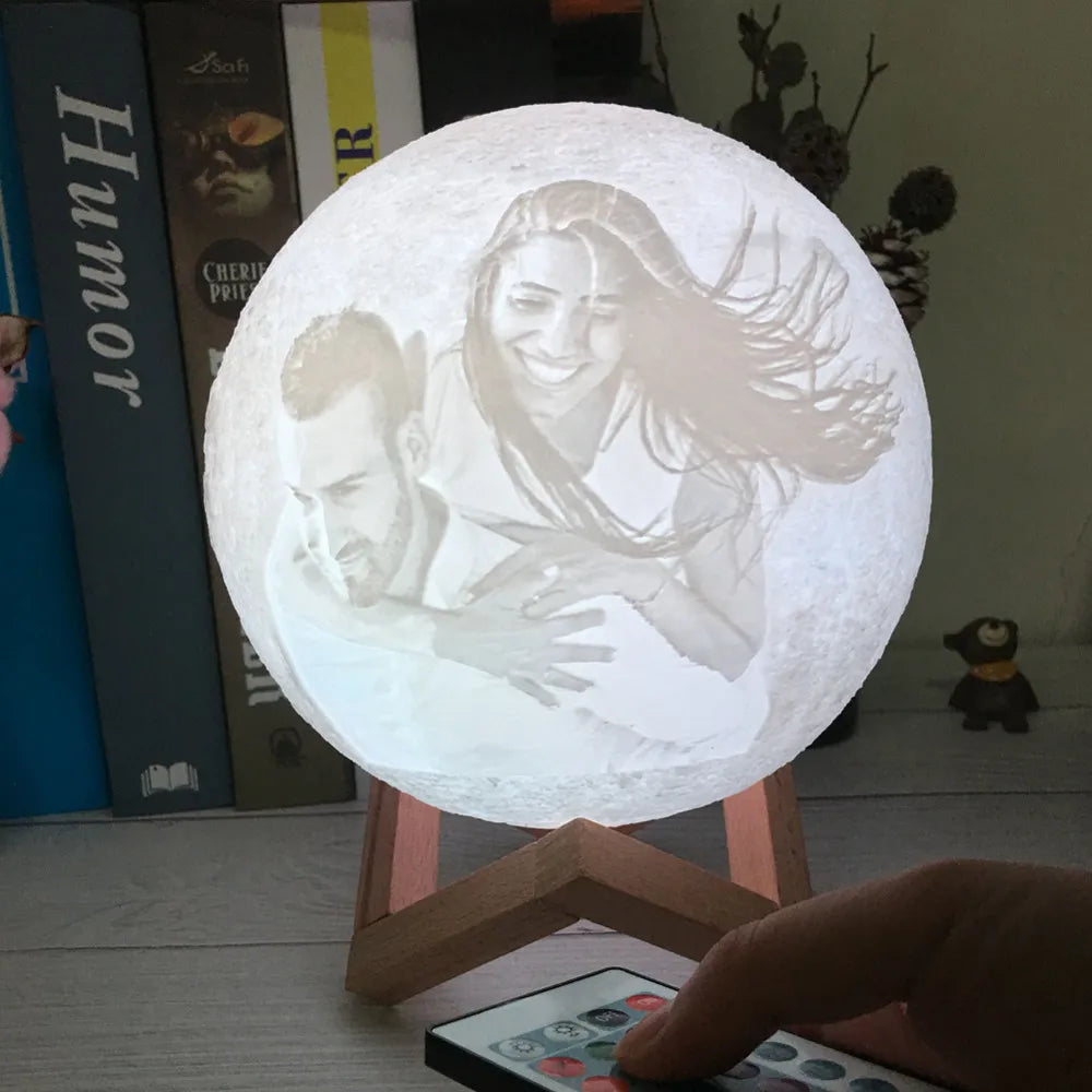 🌙 Lámpara Luna Personalizada | Regalo Personalizado Único