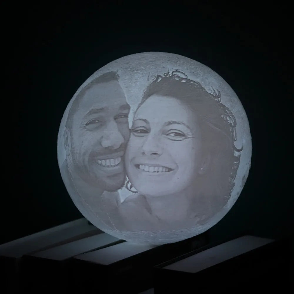 🌙 Lámpara Luna Personalizada | Regalo Personalizado Único