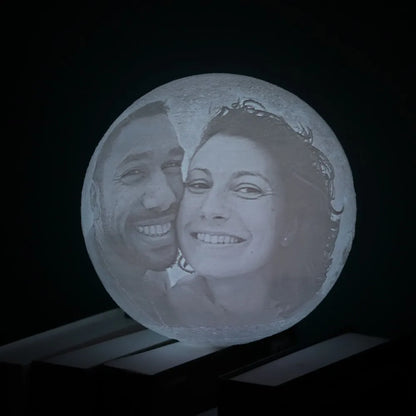 🌙 Lámpara Luna Personalizada | Regalo Personalizado Único
