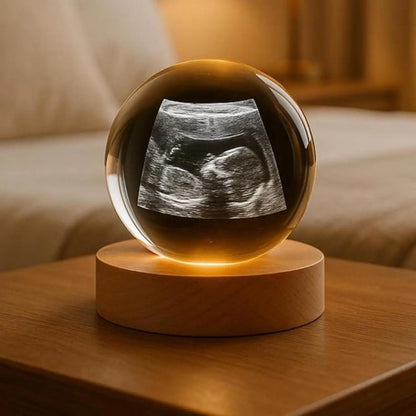 ✨Bola de Cristal LED con Foto | Lámpara Personalizada
